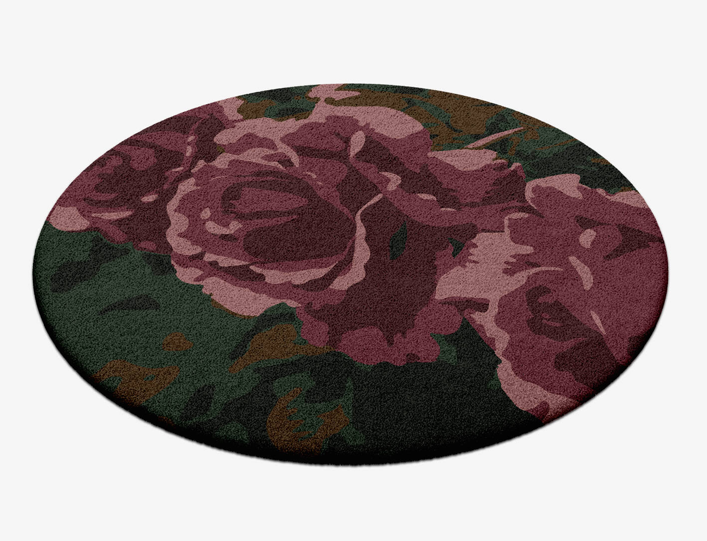 Sylvana Floral Round Hand Tufted Pure Wool Custom Rug by Rug Artisan