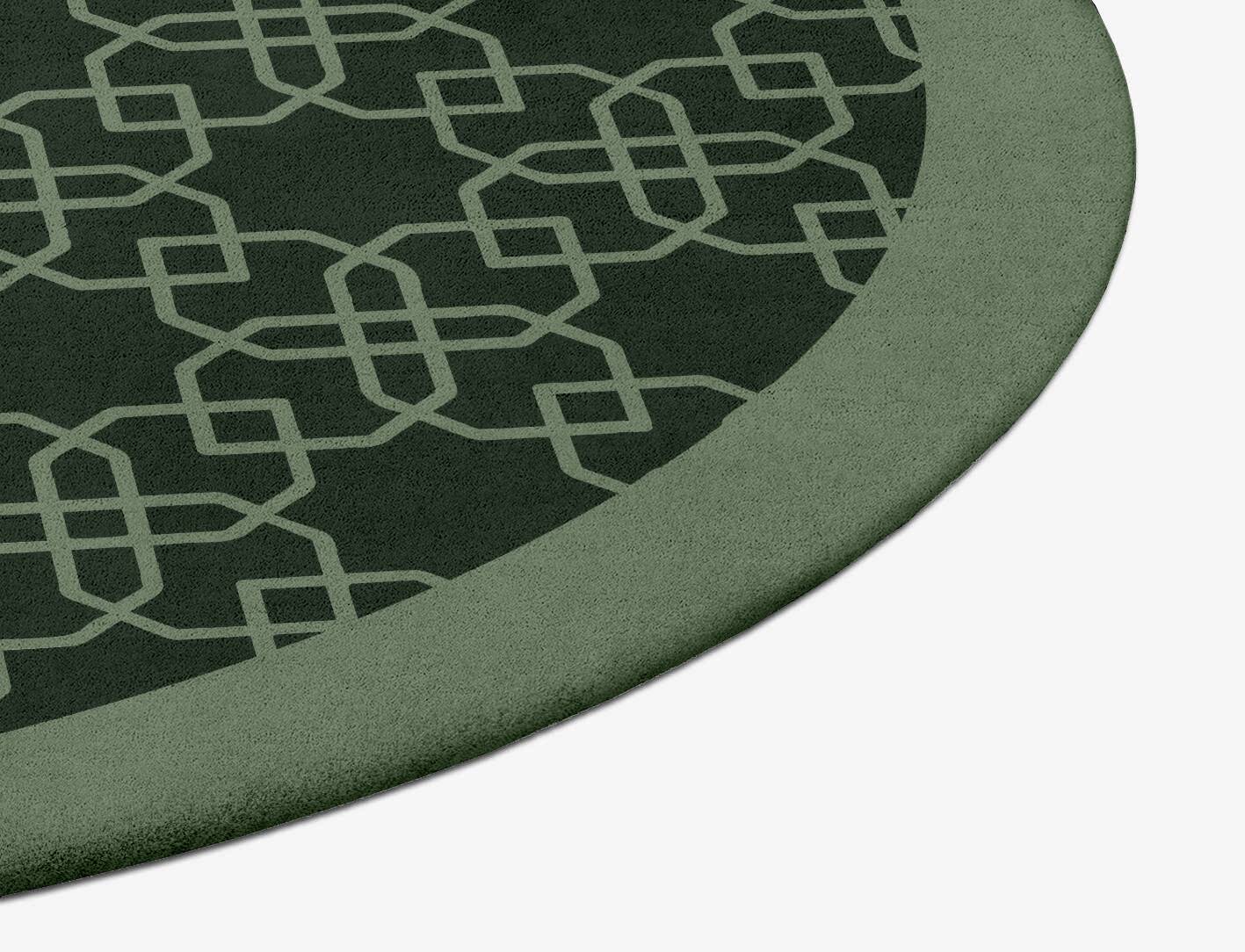 Symmetria Geometric Oval Hand Tufted Pure Wool Custom Rug by Rug Artisan