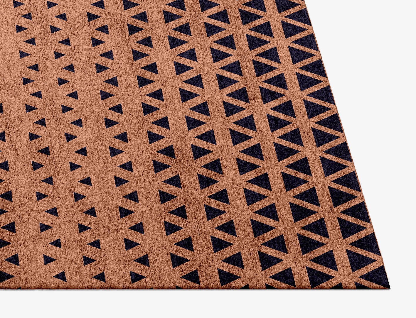 Synchronize Modern Geometrics Rectangle Hand Knotted Bamboo Silk Custom Rug by Rug Artisan