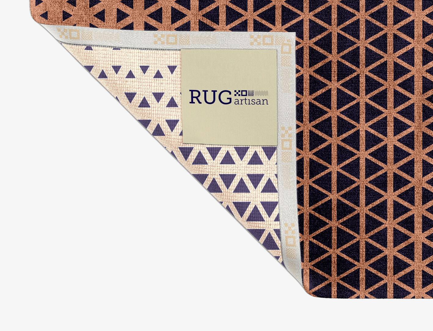 Synchronize Modern Geometrics Rectangle Hand Knotted Bamboo Silk Custom Rug by Rug Artisan