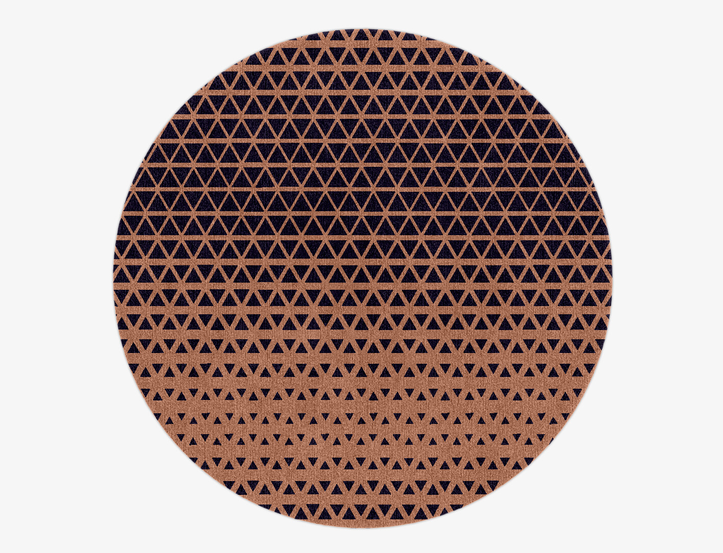 Synchronize Geometric Round Hand Knotted Tibetan Wool Custom Rug by Rug Artisan