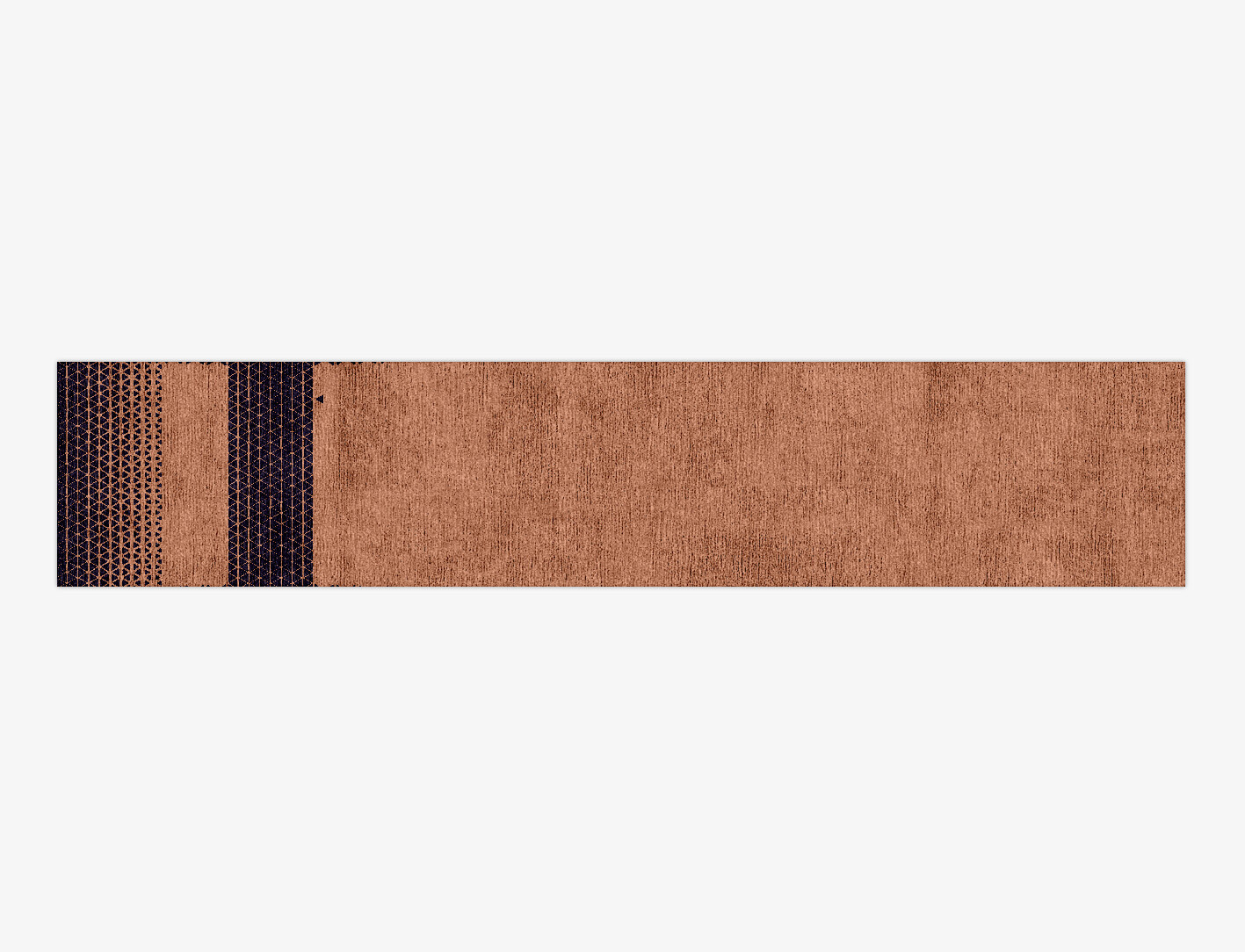 Synchronize Geometric Runner Hand Knotted Bamboo Silk Custom Rug by Rug Artisan
