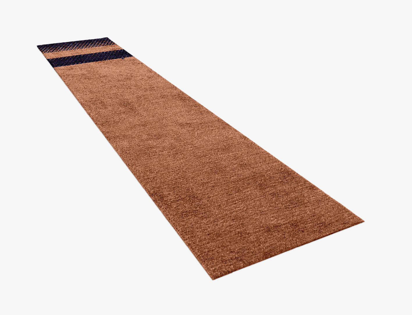 Synchronize Geometric Runner Hand Knotted Bamboo Silk Custom Rug by Rug Artisan