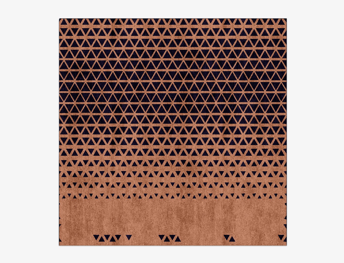 Synchronize Geometric Square Hand Knotted Bamboo Silk Custom Rug by Rug Artisan