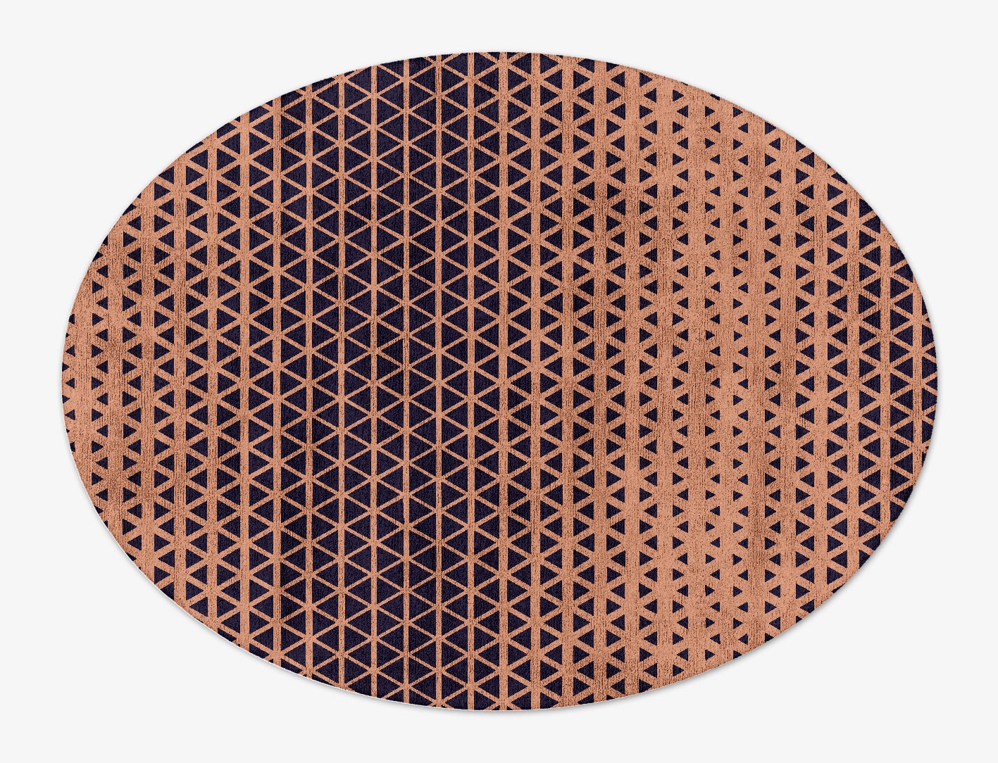 Synchronize Geometric Oval Hand Tufted Bamboo Silk Custom Rug by Rug Artisan
