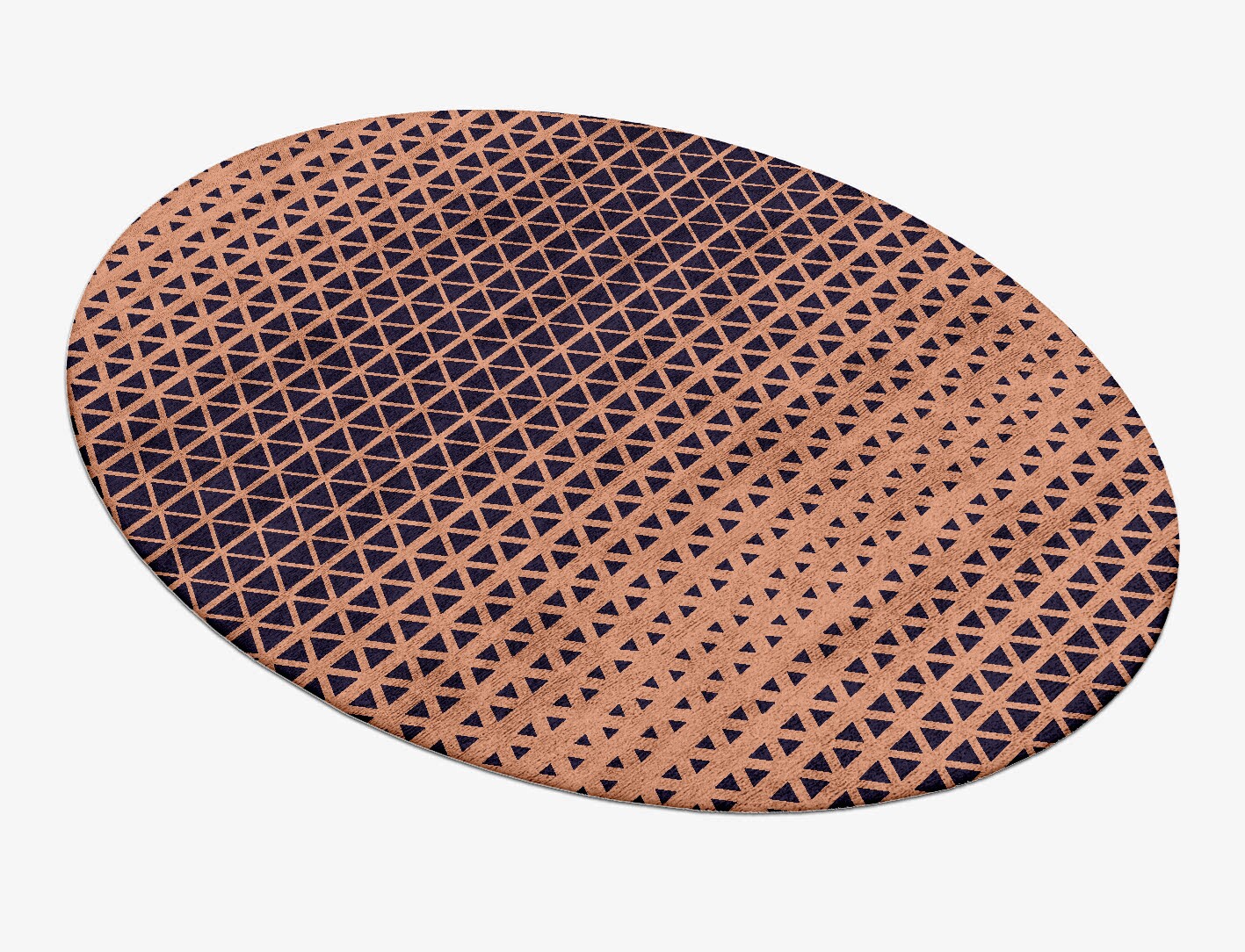 Synchronize Geometric Oval Hand Tufted Bamboo Silk Custom Rug by Rug Artisan