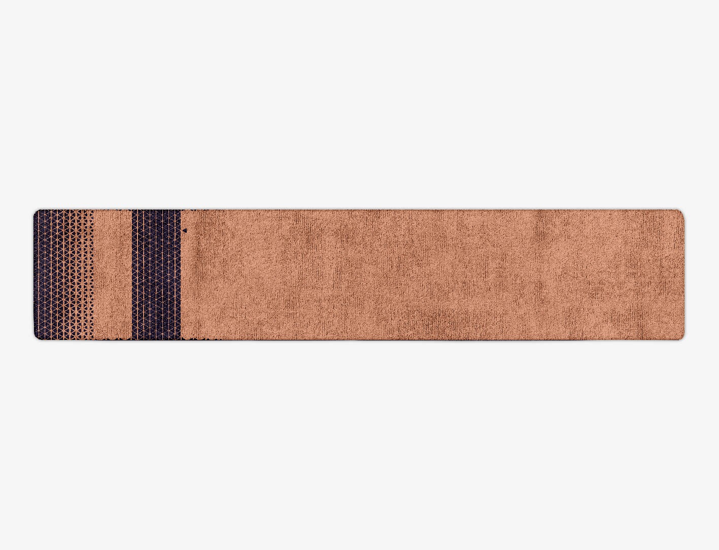 Synchronize Geometric Runner Hand Tufted Bamboo Silk Custom Rug by Rug Artisan