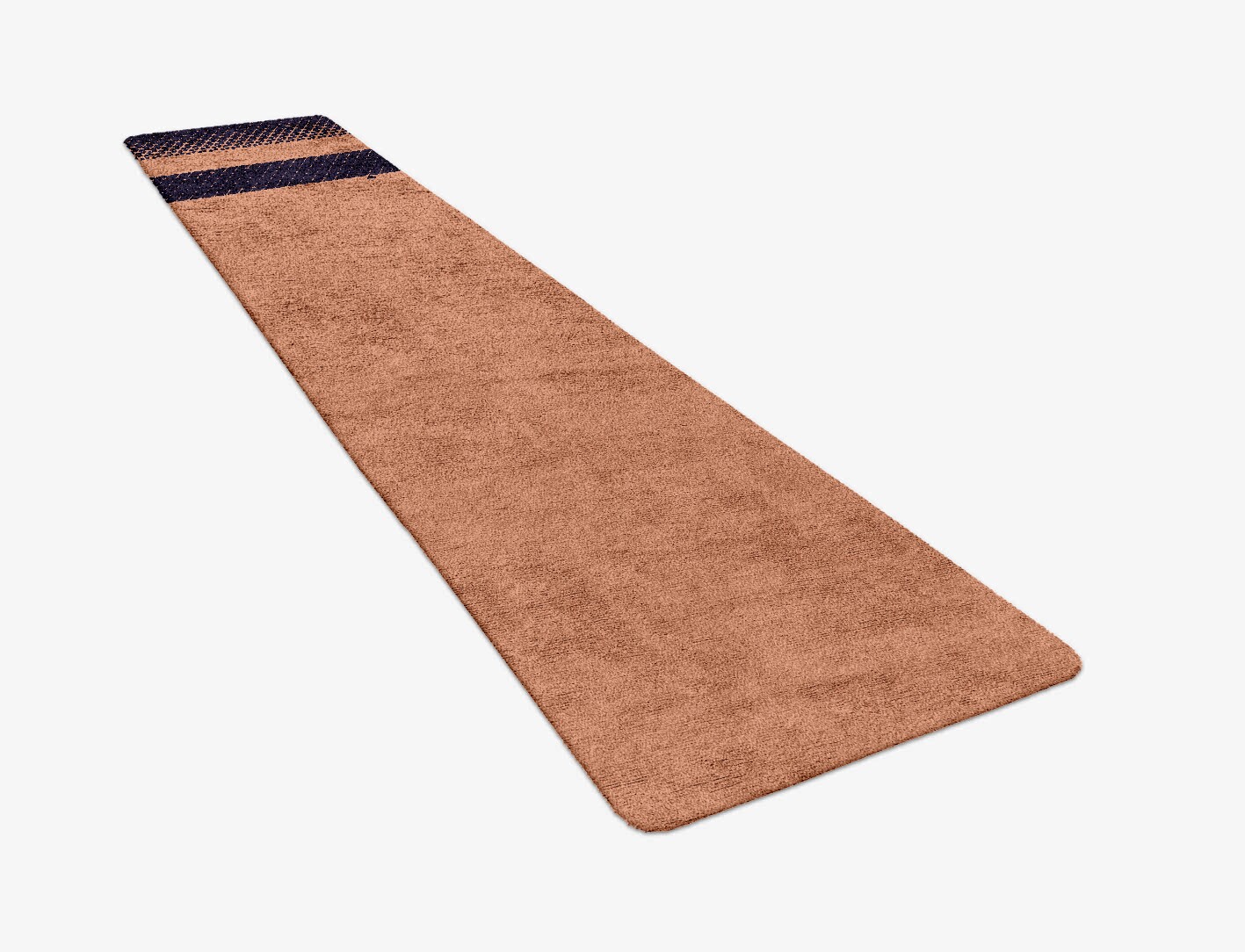 Synchronize Geometric Runner Hand Tufted Bamboo Silk Custom Rug by Rug Artisan