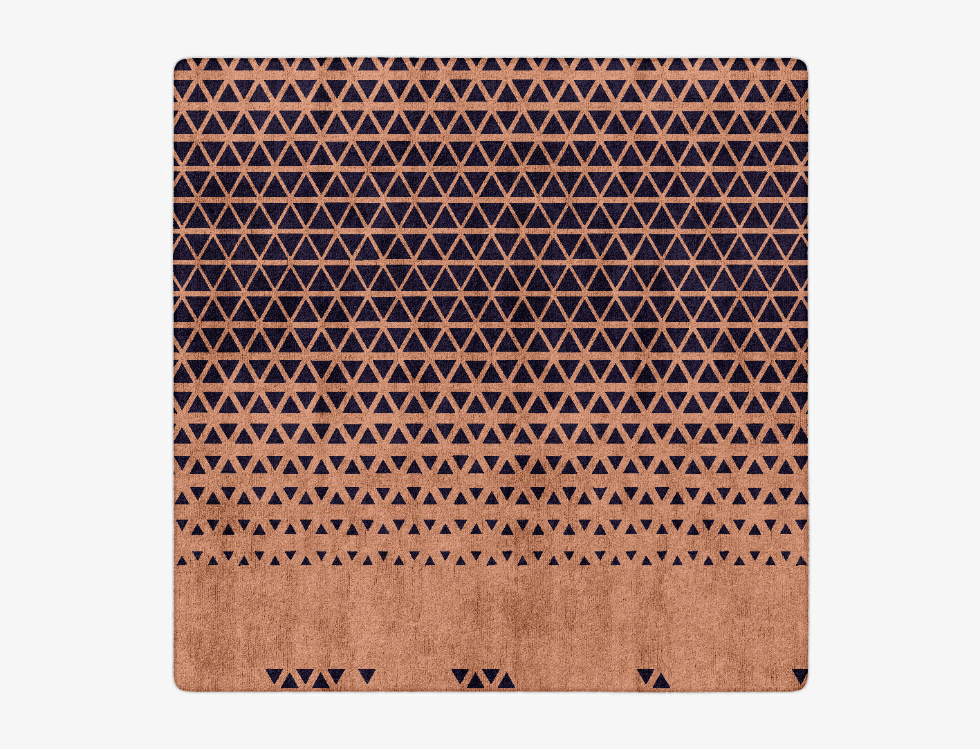 Synchronize Geometric Square Hand Tufted Bamboo Silk Custom Rug by Rug Artisan