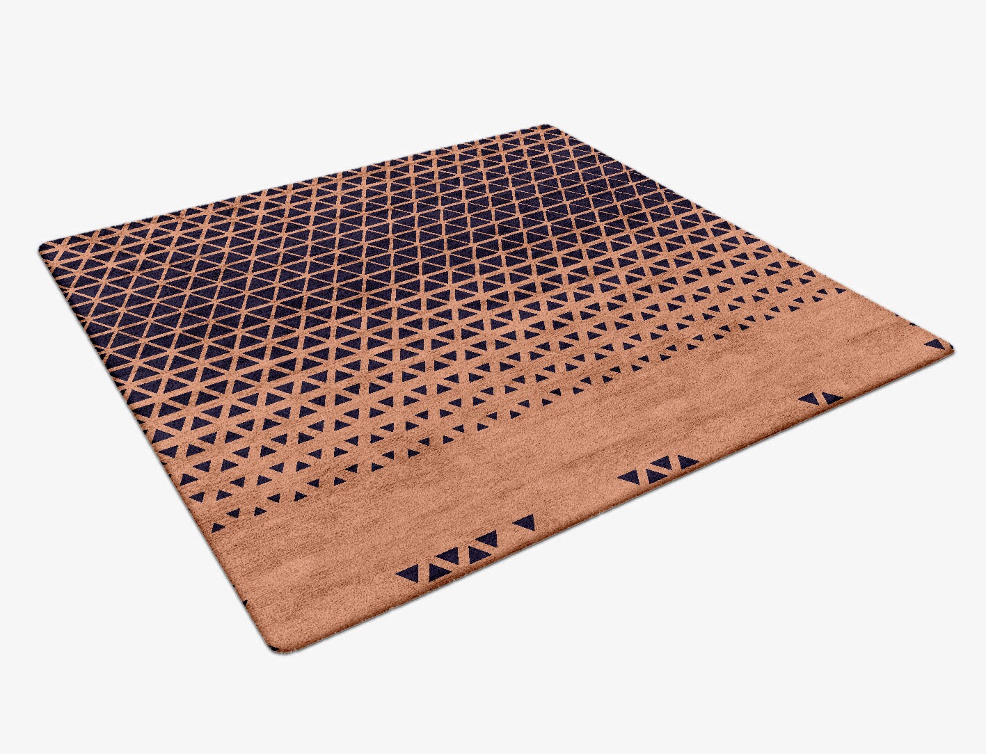 Synchronize Geometric Square Hand Tufted Bamboo Silk Custom Rug by Rug Artisan