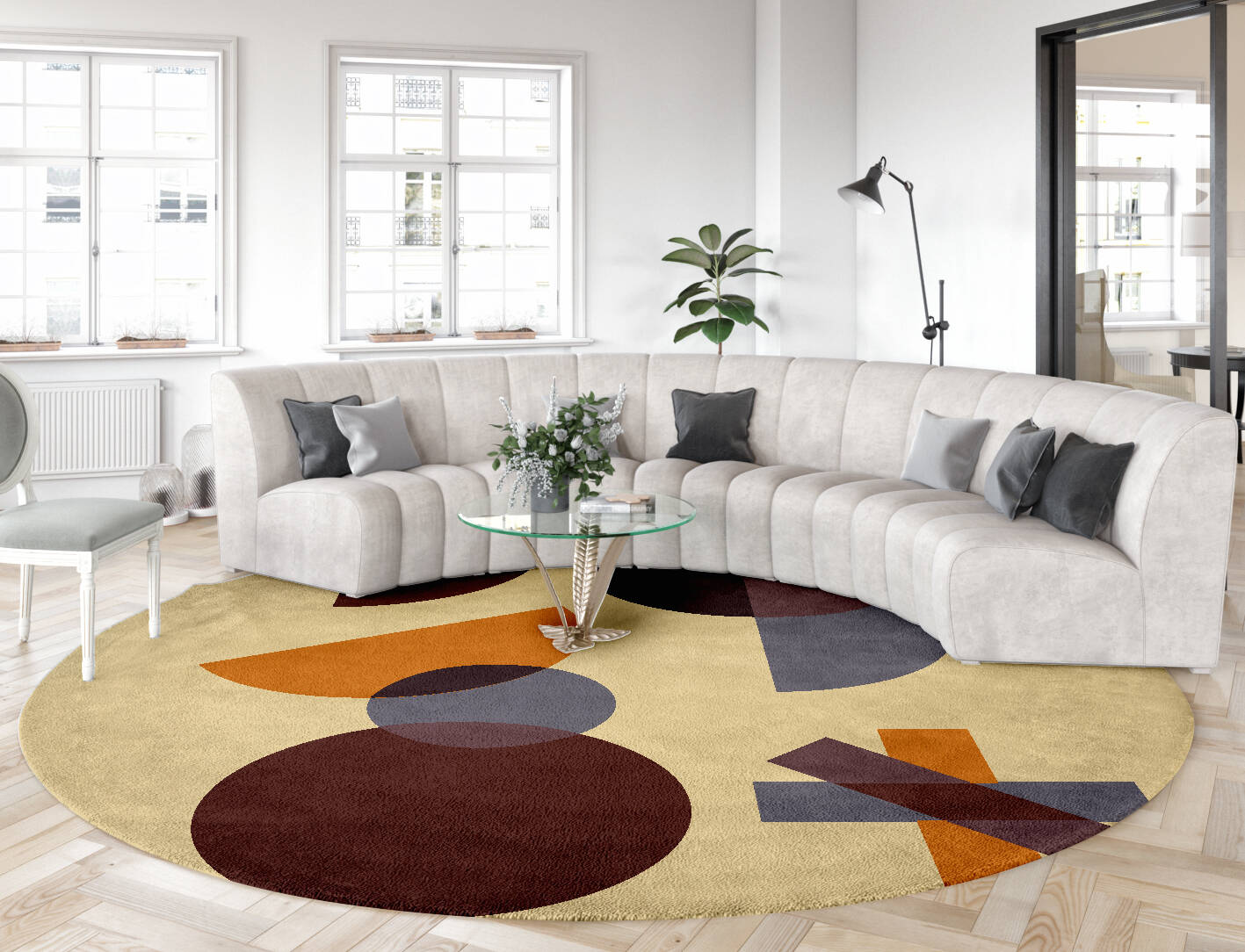 Syzygy Kids Round Hand Tufted Pure Wool Custom Rug by Rug Artisan