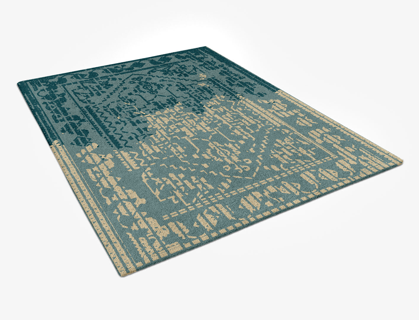 Tabriz Persian Bagh Rectangle Hand Tufted Pure Wool Custom Rug by Rug Artisan