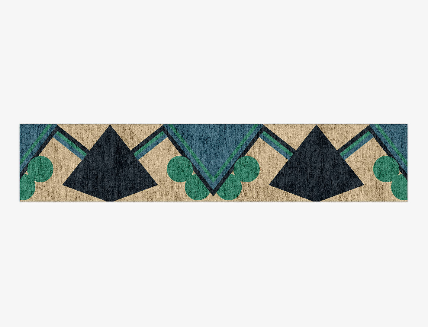 Tangent Kid Runner Hand Knotted Bamboo Silk Custom Rug by Rug Artisan