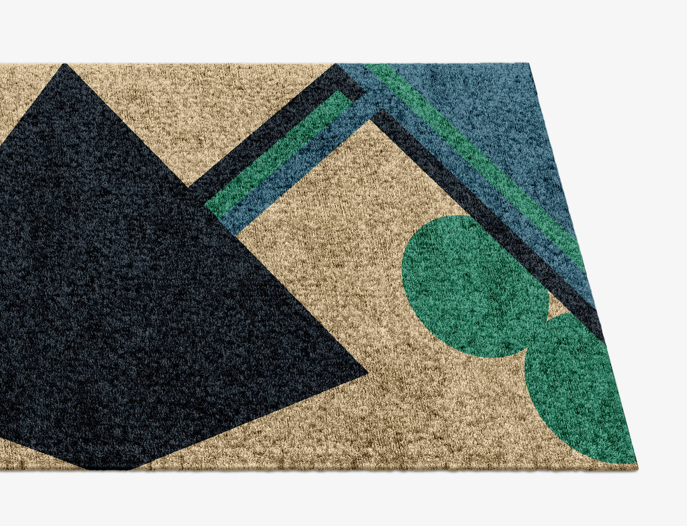 Tangent Kid Runner Hand Knotted Bamboo Silk Custom Rug by Rug Artisan