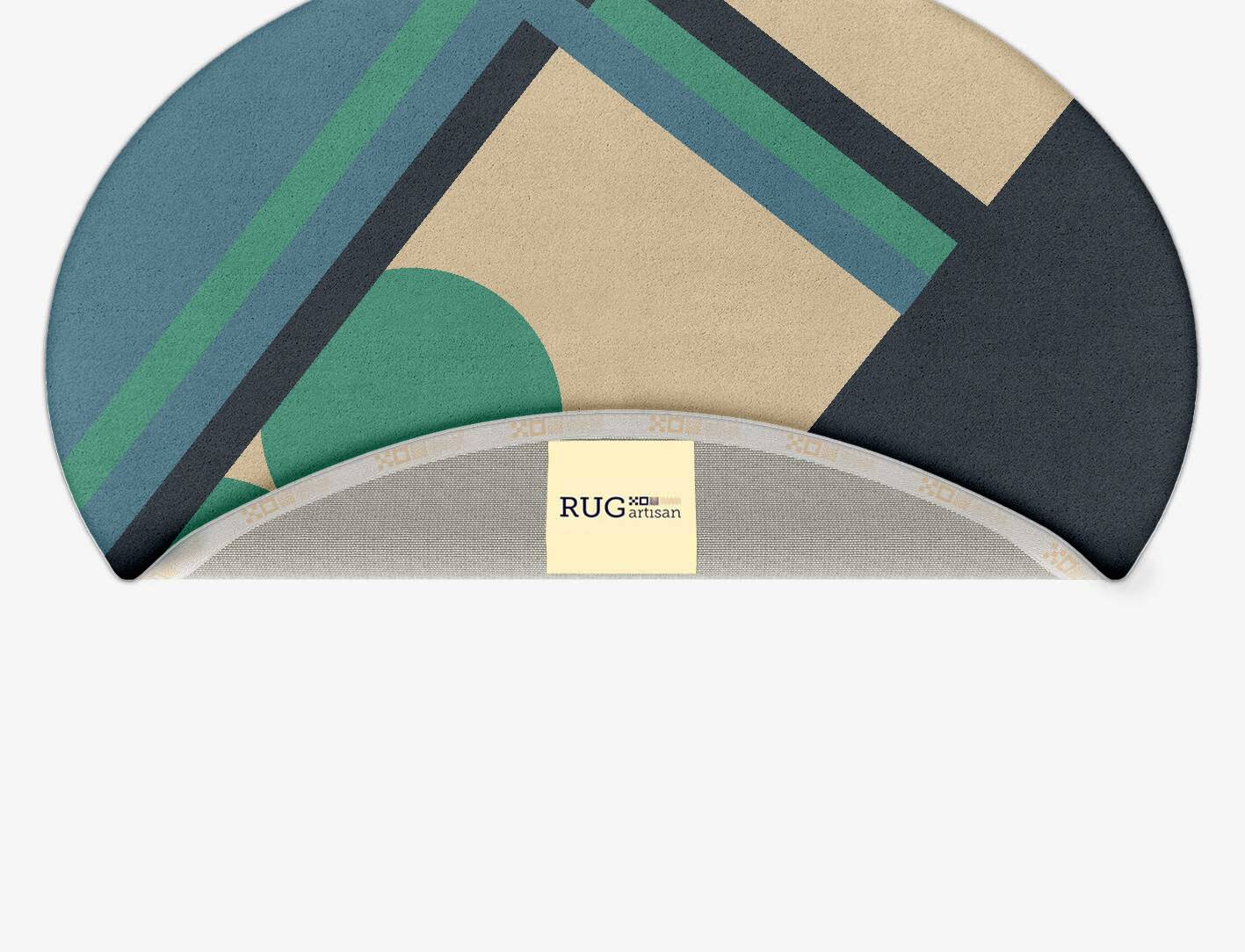 Tangent Kid Oval Hand Tufted Pure Wool Custom Rug by Rug Artisan