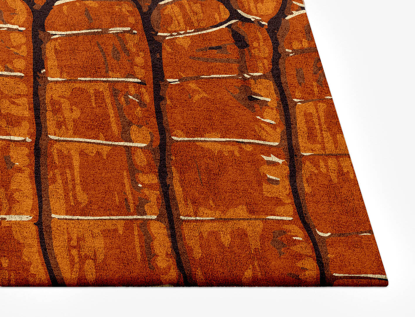 Tanned Hide Animal Prints Rectangle Hand Tufted Bamboo Silk Custom Rug by Rug Artisan