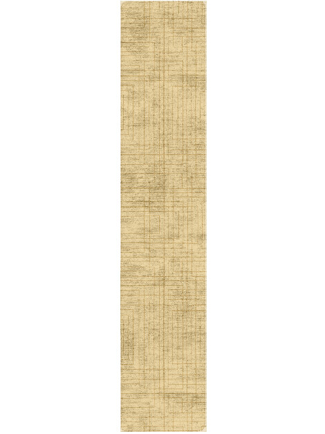 Tanner Modern Geometrics Runner Hand Tufted Bamboo Silk Custom Rug by Rug Artisan