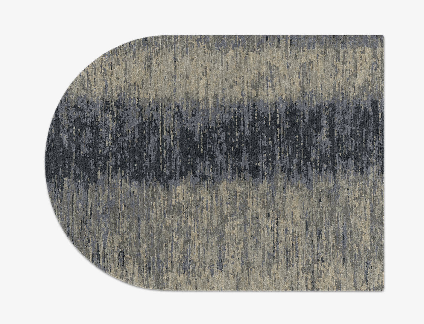 Tape Gradation Arch Hand Knotted Tibetan Wool Custom Rug by Rug Artisan