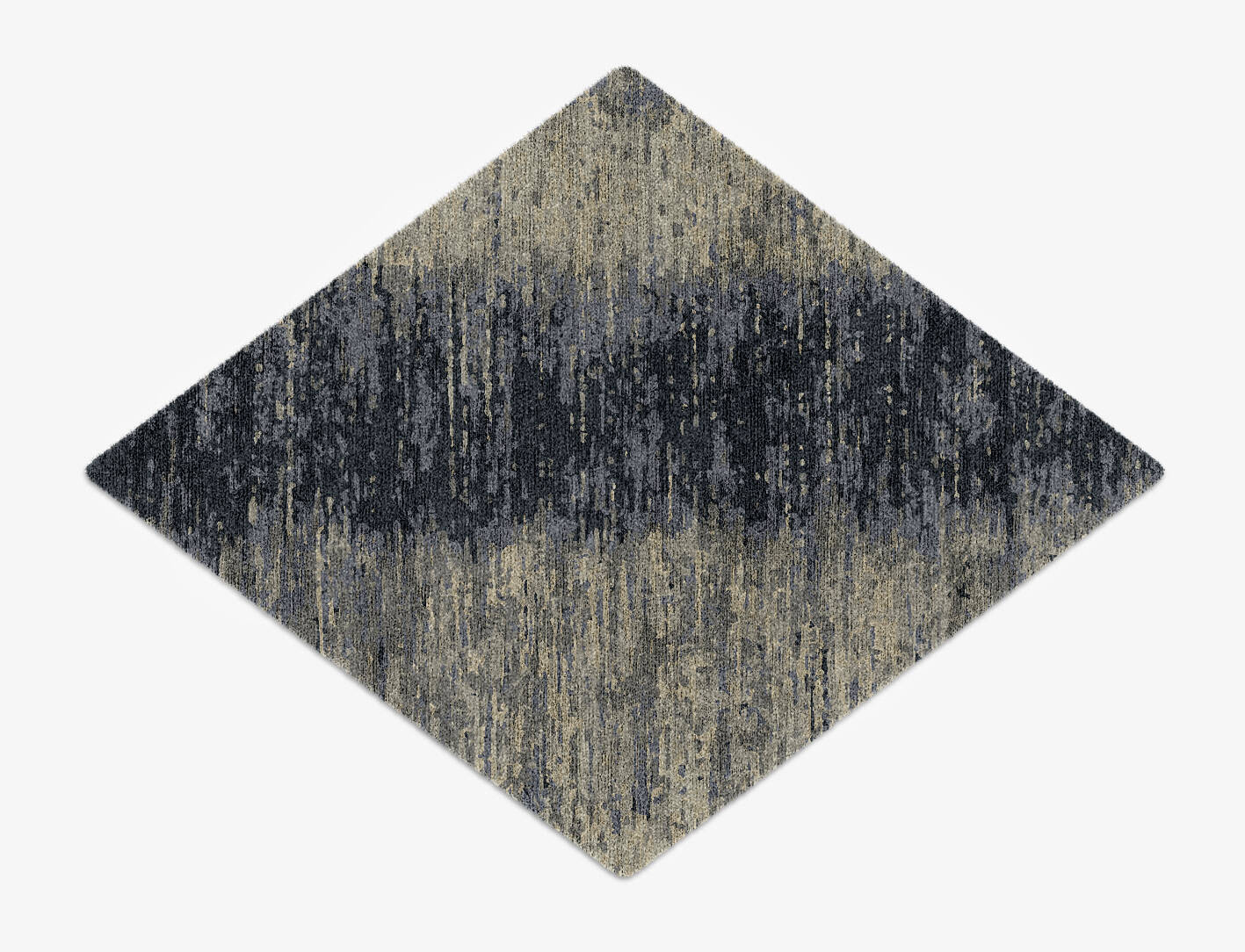 Tape Gradation Diamond Hand Knotted Bamboo Silk Custom Rug by Rug Artisan