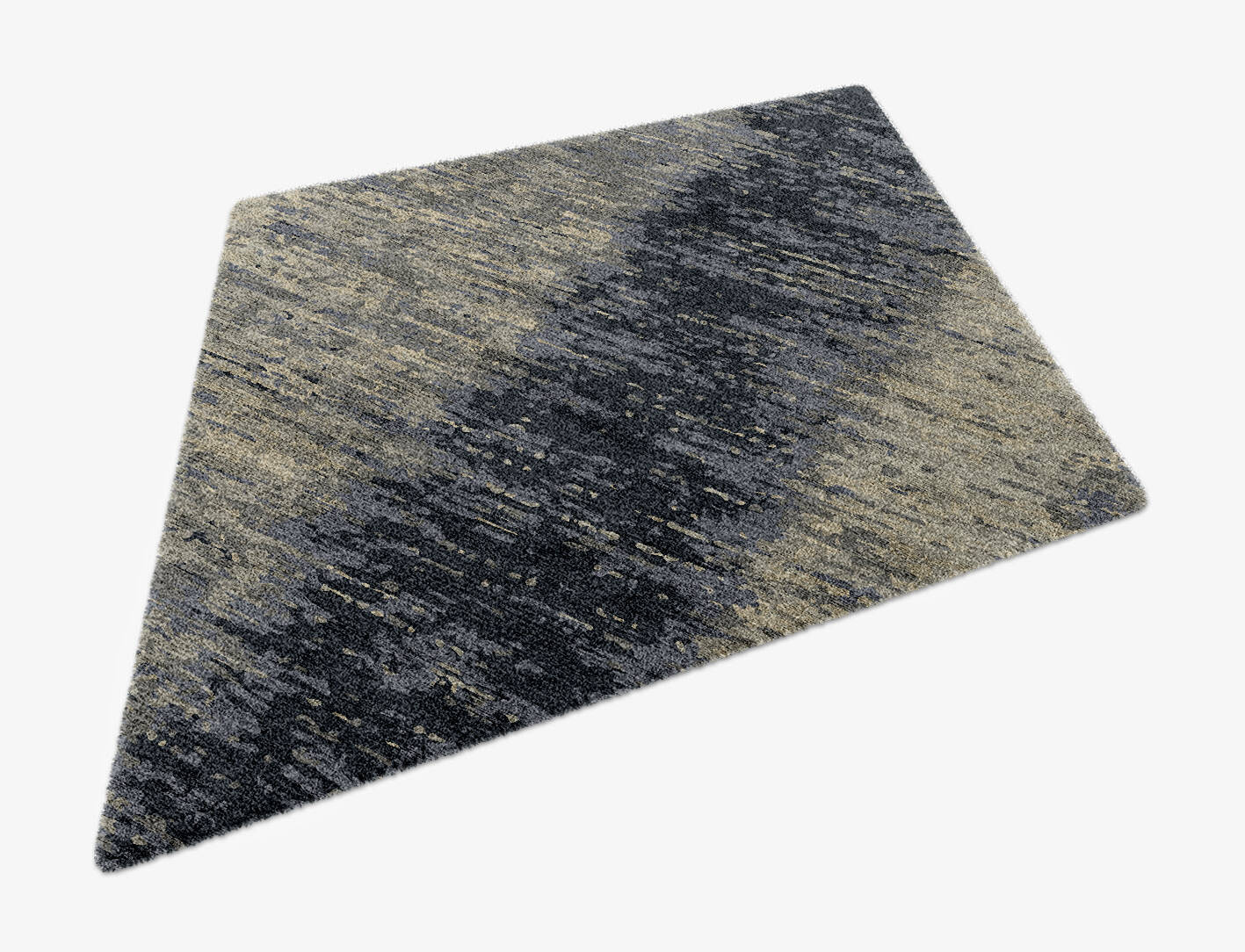 Tape Gradation Diamond Hand Knotted Bamboo Silk Custom Rug by Rug Artisan