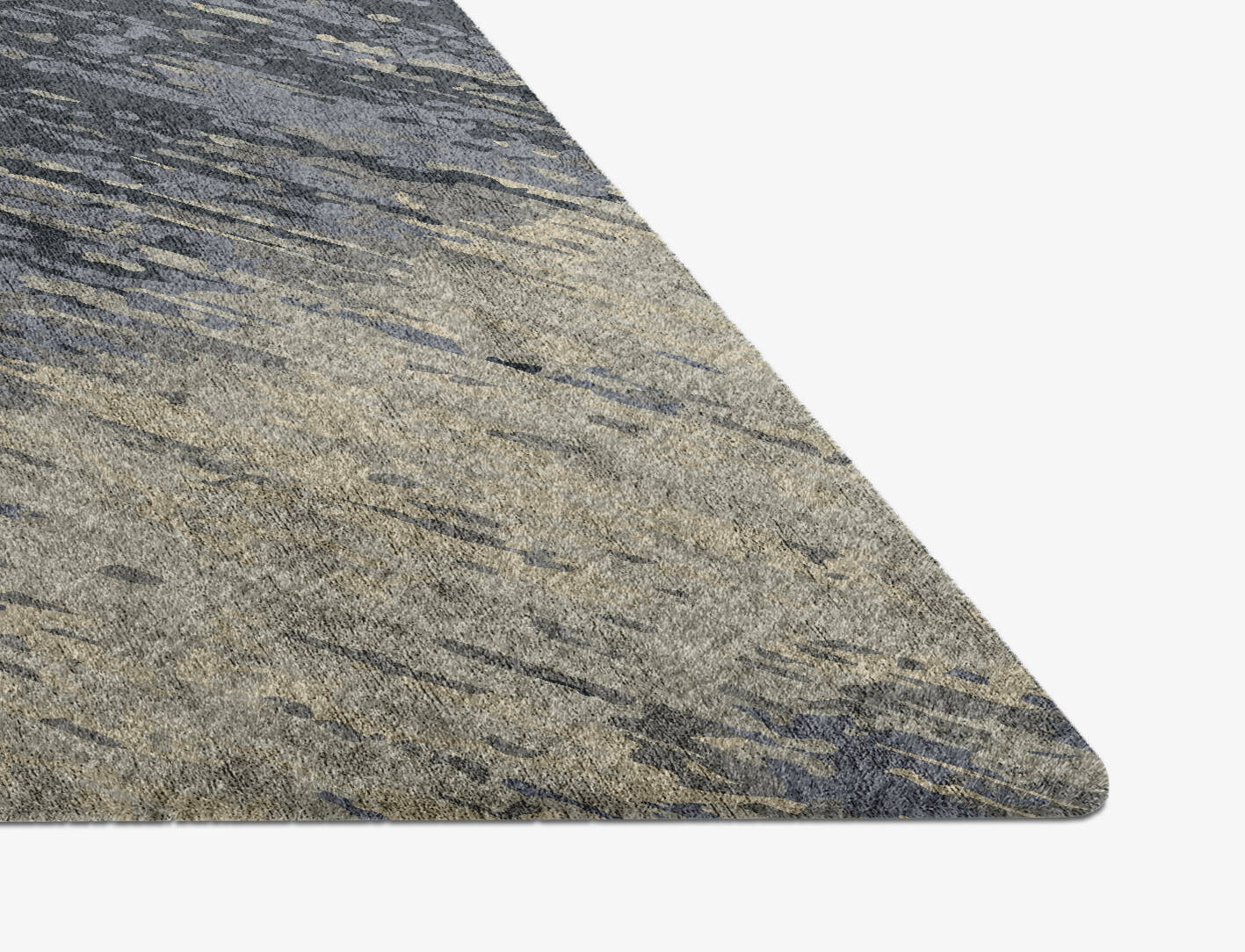 Tape Gradation Diamond Hand Knotted Bamboo Silk Custom Rug by Rug Artisan