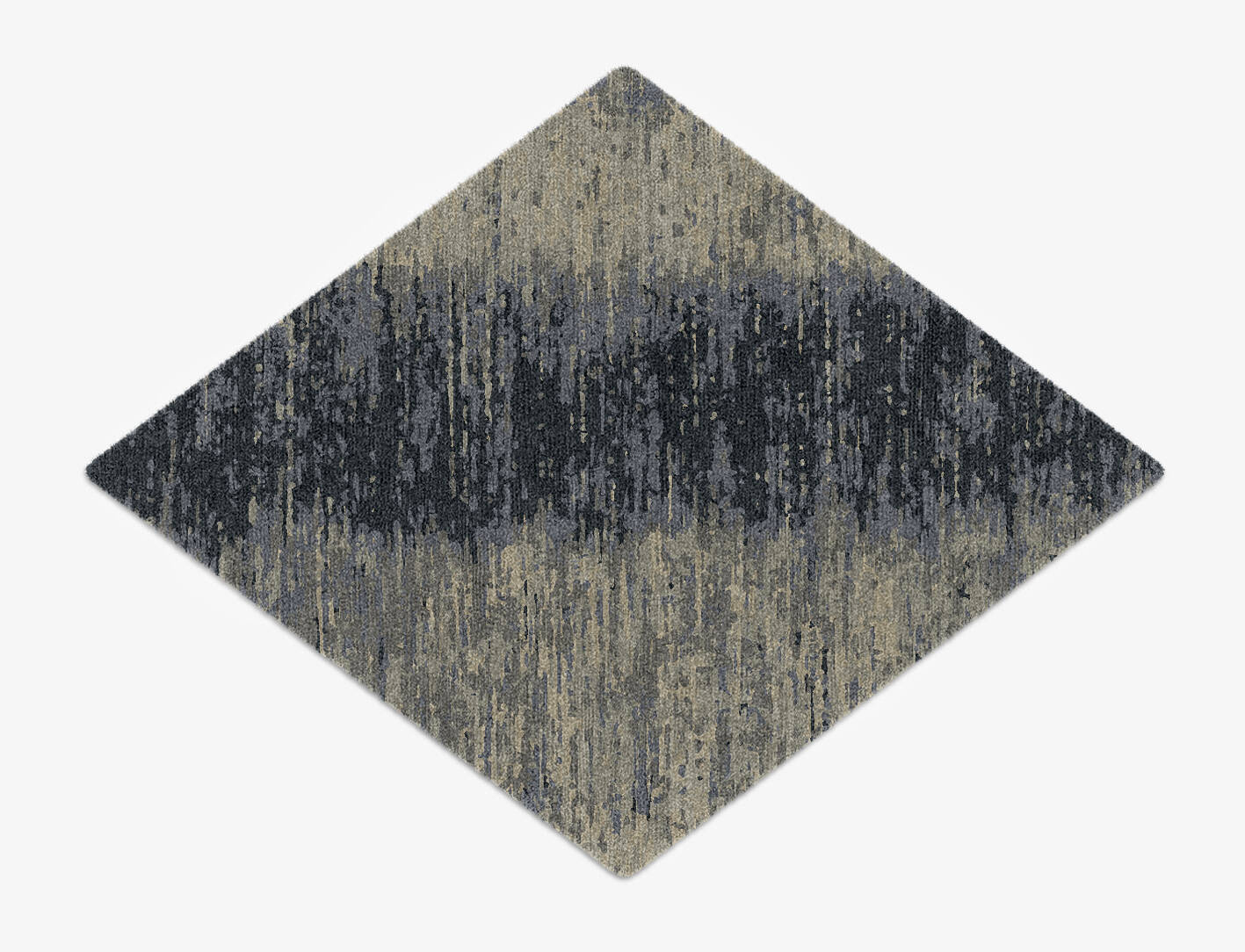 Tape Gradation Diamond Hand Knotted Tibetan Wool Custom Rug by Rug Artisan