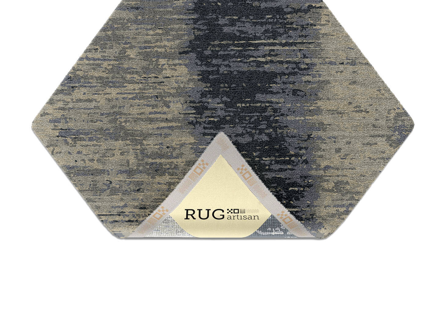 Tape Gradation Diamond Hand Knotted Tibetan Wool Custom Rug by Rug Artisan