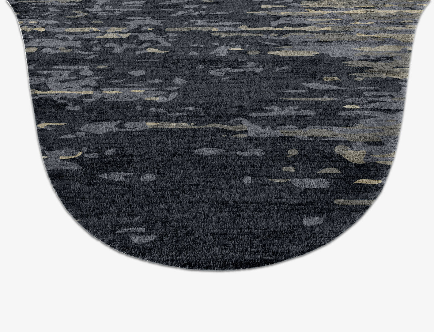 Tape Gradation Drop Hand Knotted Bamboo Silk Custom Rug by Rug Artisan