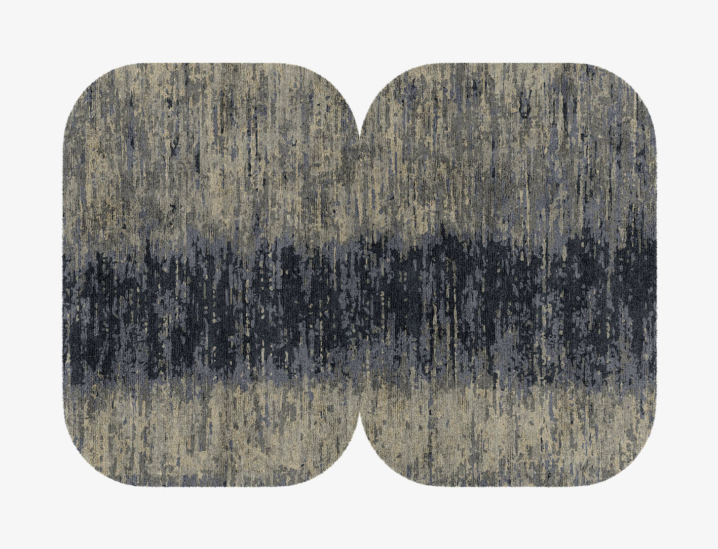 Tape Gradation Eight Hand Knotted Bamboo Silk Custom Rug by Rug Artisan