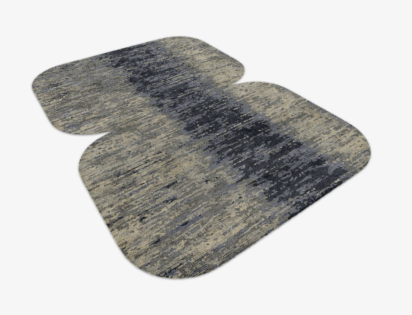 Tape Gradation Eight Hand Knotted Bamboo Silk Custom Rug by Rug Artisan