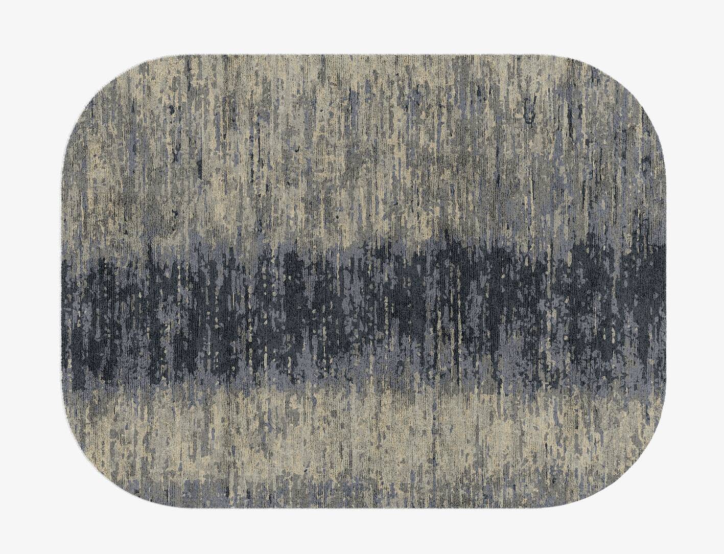 Tape Gradation Oblong Hand Knotted Bamboo Silk Custom Rug by Rug Artisan