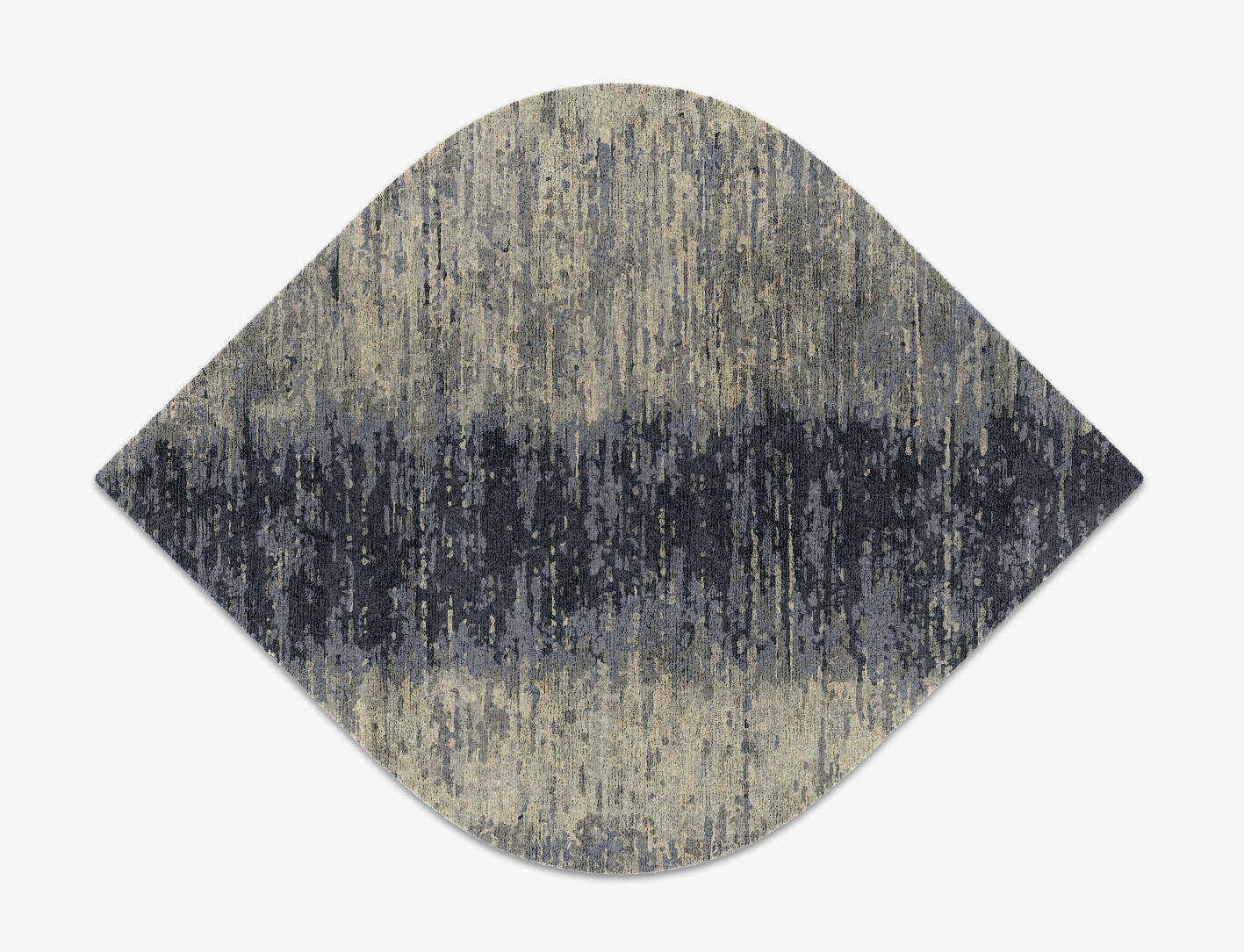 Tape Gradation Ogee Hand Knotted Bamboo Silk Custom Rug by Rug Artisan