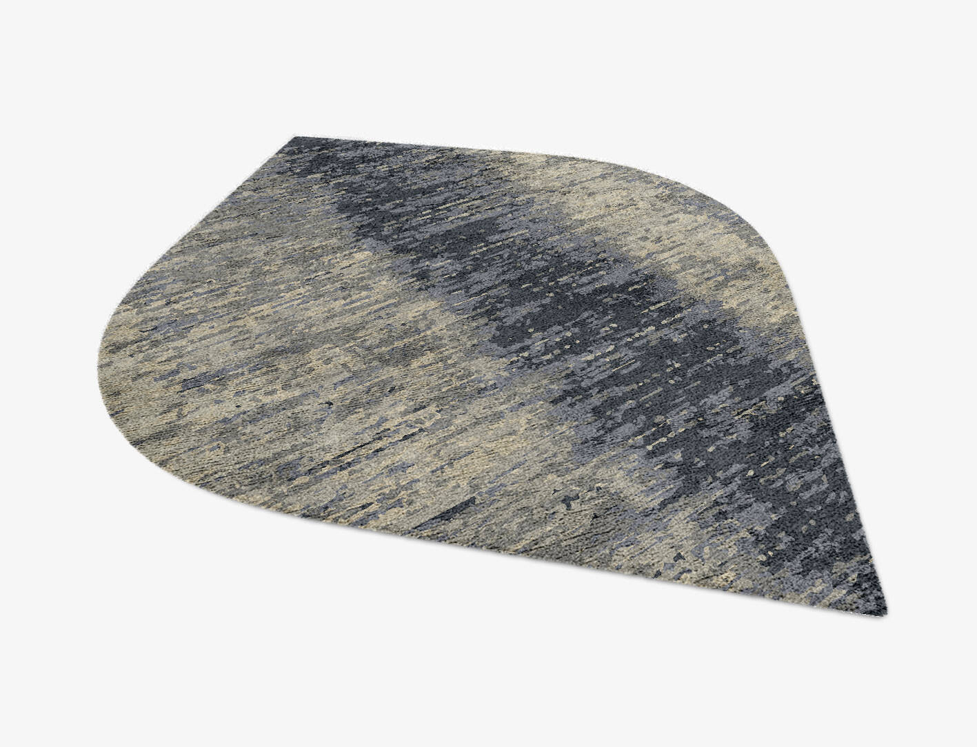 Tape Gradation Ogee Hand Knotted Bamboo Silk Custom Rug by Rug Artisan