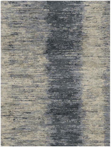 Tape Gradation Rectangle Hand Knotted Bamboo Silk Custom Rug by Rug Artisan