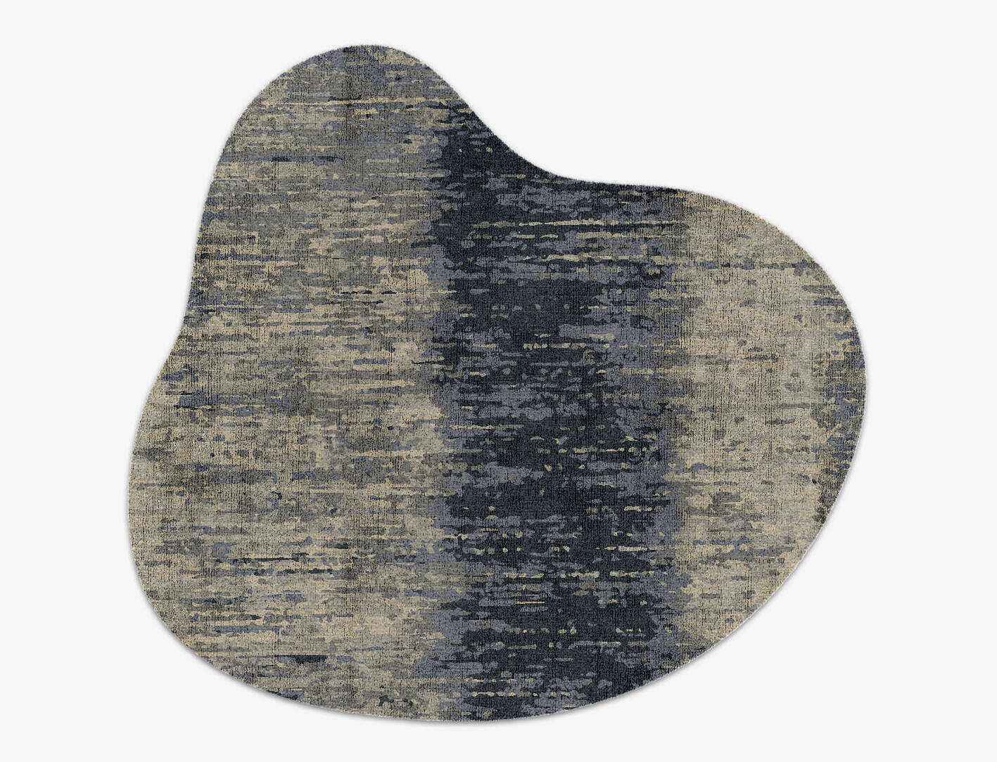 Tape Gradation Splash Hand Knotted Bamboo Silk Custom Rug by Rug Artisan