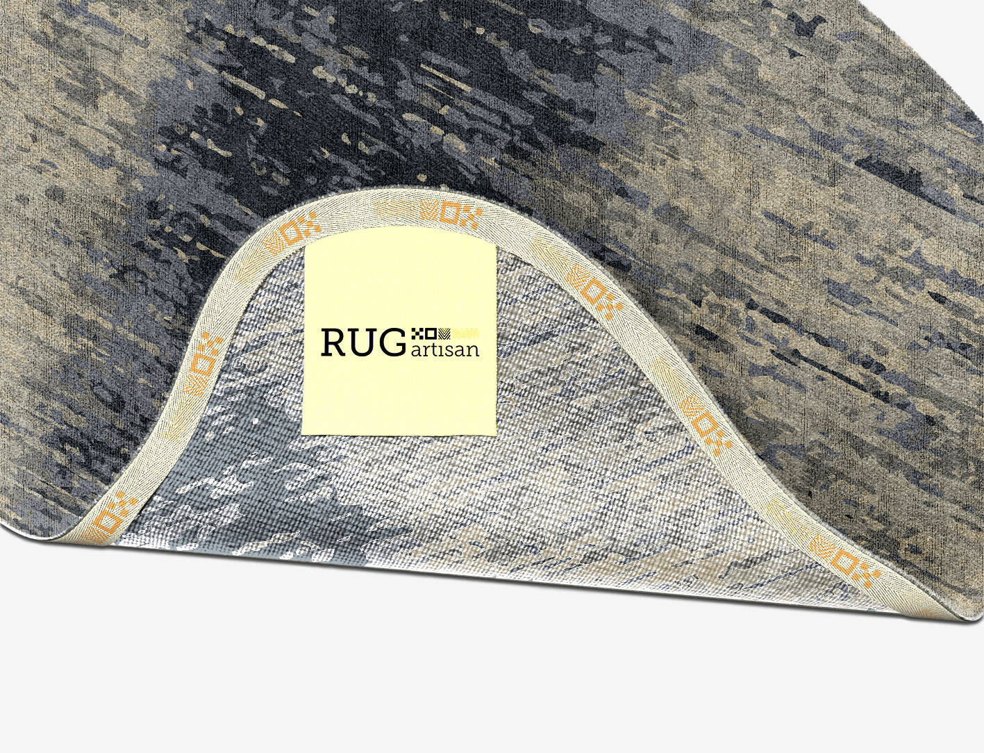 Tape Gradation Splash Hand Knotted Bamboo Silk Custom Rug by Rug Artisan
