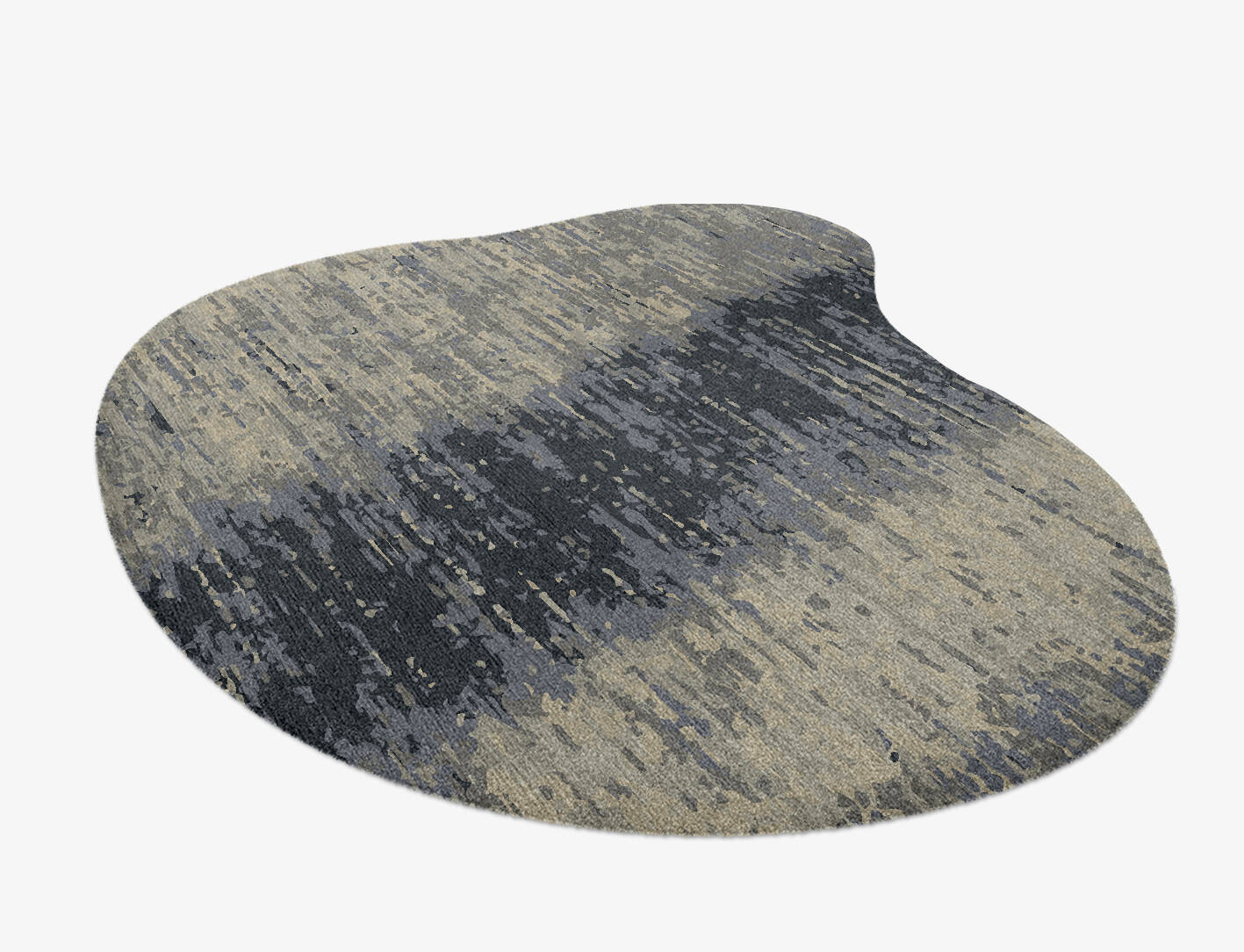 Tape Gradation Splash Hand Knotted Tibetan Wool Custom Rug by Rug Artisan
