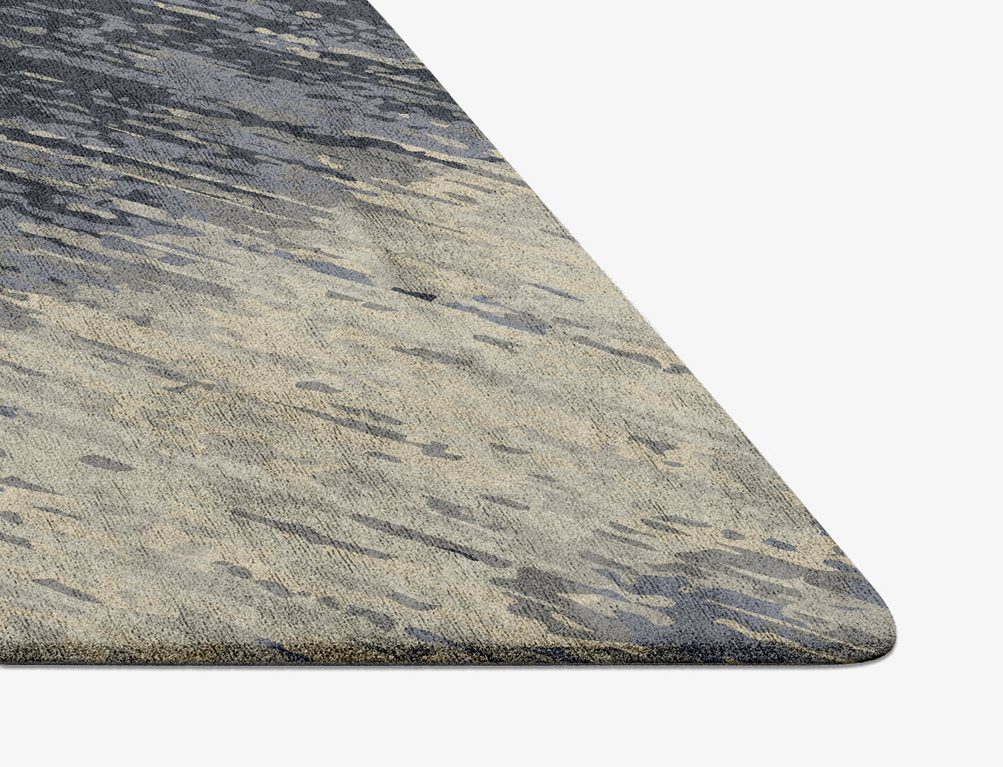 Tape Gradation Diamond Hand Tufted Bamboo Silk Custom Rug by Rug Artisan