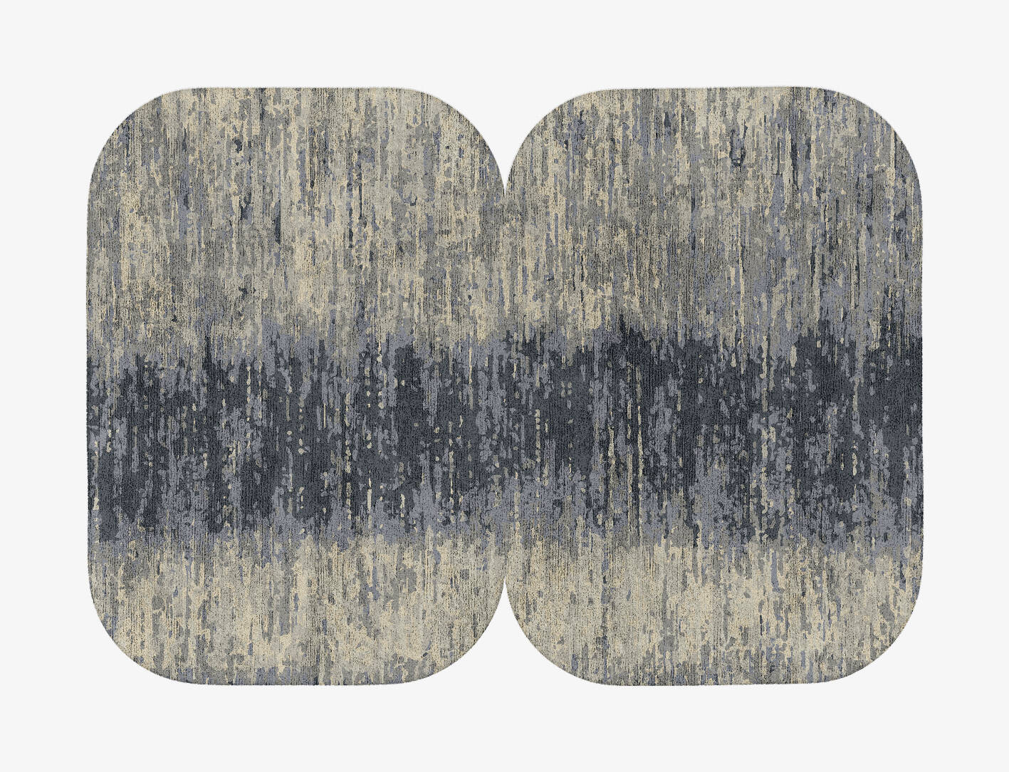 Tape Gradation Eight Hand Tufted Bamboo Silk Custom Rug by Rug Artisan