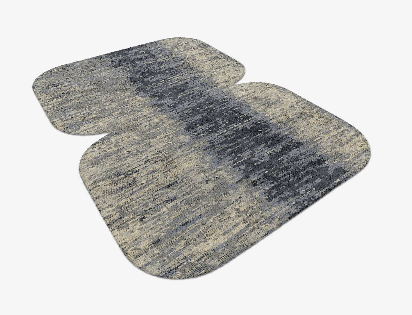 Tape Gradation Eight Hand Tufted Bamboo Silk Custom Rug by Rug Artisan