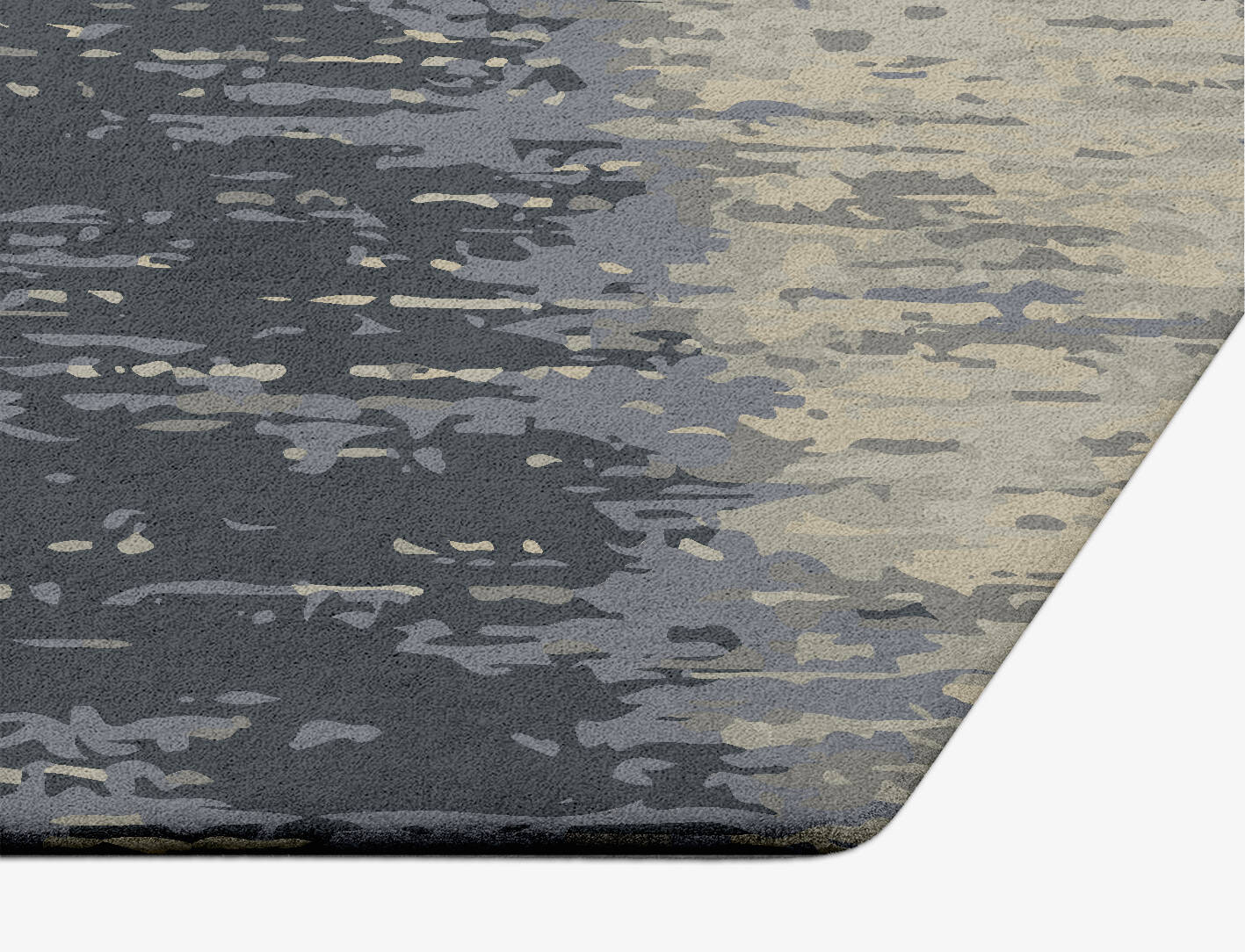 Tape Gradation Hexagon Hand Tufted Pure Wool Custom Rug by Rug Artisan