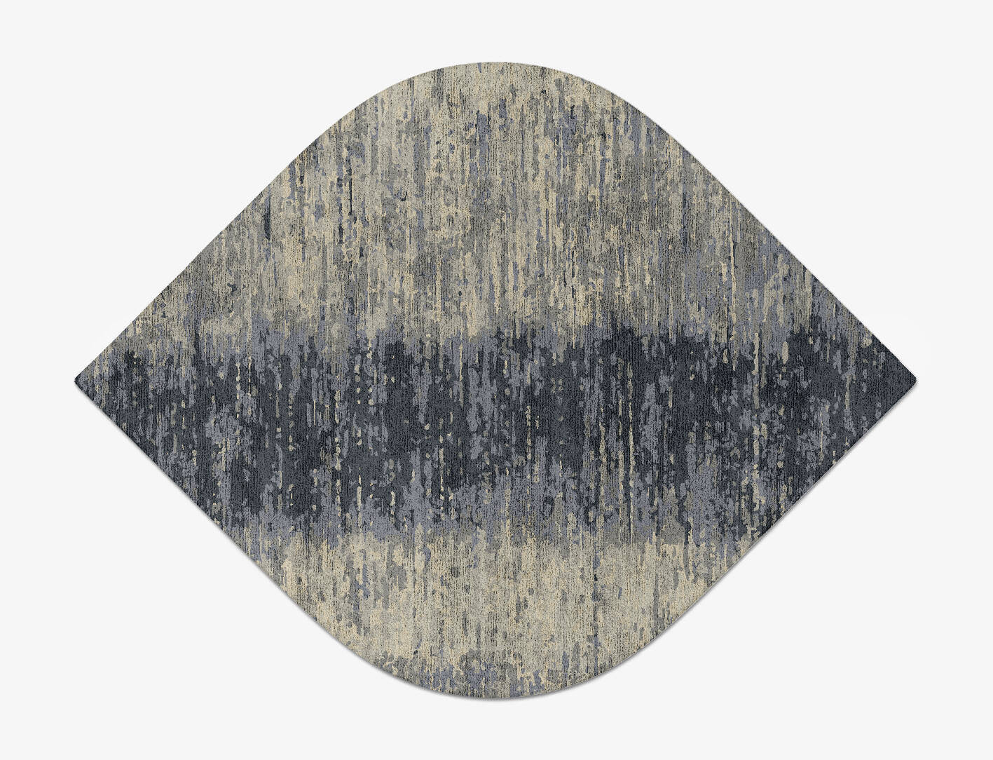 Tape Gradation Ogee Hand Tufted Bamboo Silk Custom Rug by Rug Artisan