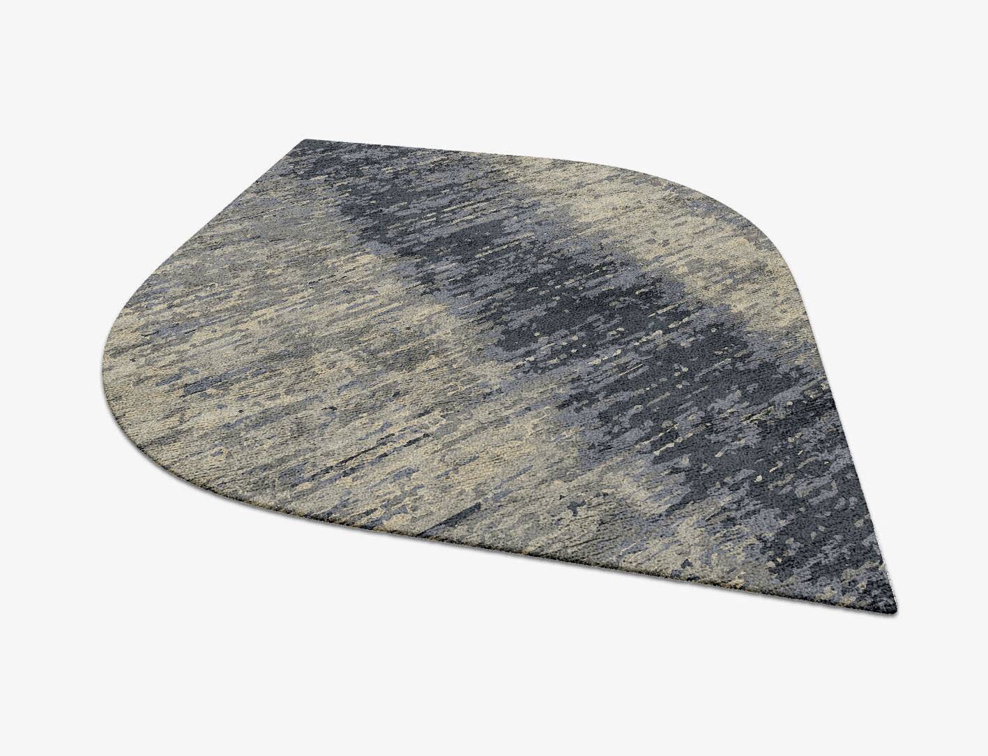 Tape Gradation Ogee Hand Tufted Bamboo Silk Custom Rug by Rug Artisan