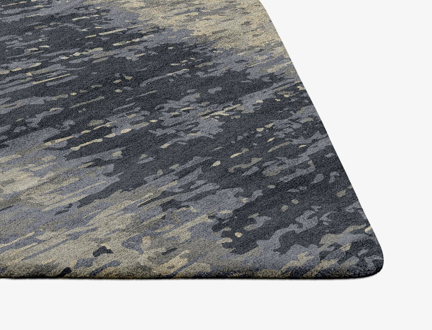 Tape Gradation Ogee Hand Tufted Bamboo Silk Custom Rug by Rug Artisan