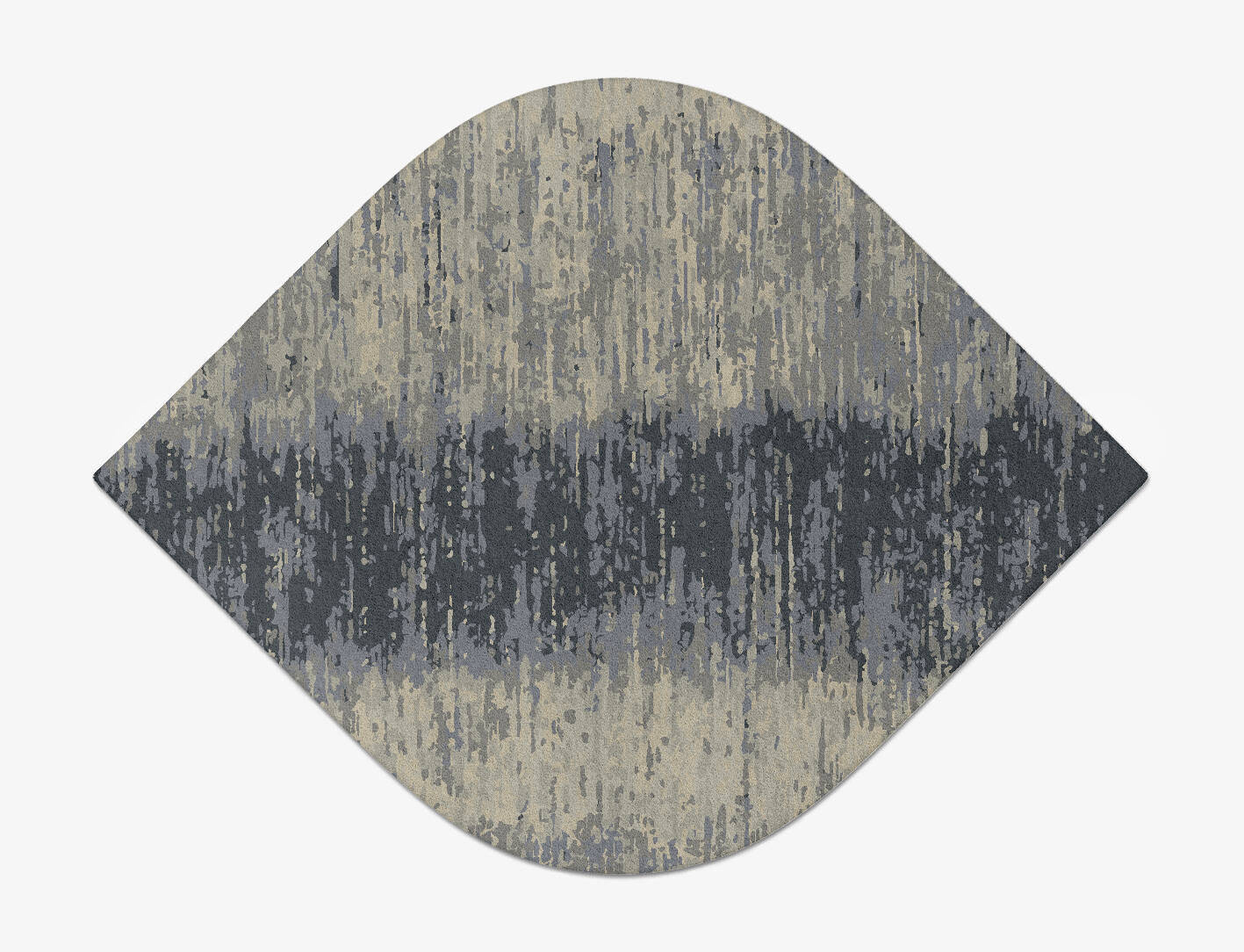 Tape Gradation Ogee Hand Tufted Pure Wool Custom Rug by Rug Artisan