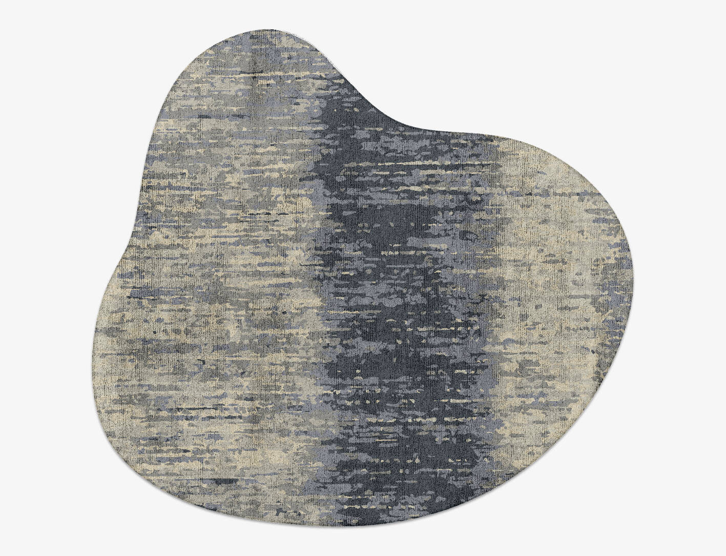 Tape Gradation Splash Hand Tufted Bamboo Silk Custom Rug by Rug Artisan