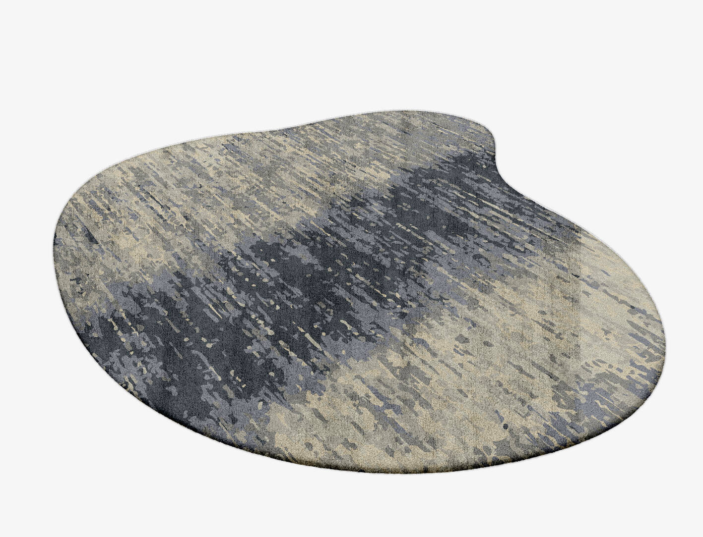 Tape Gradation Splash Hand Tufted Bamboo Silk Custom Rug by Rug Artisan