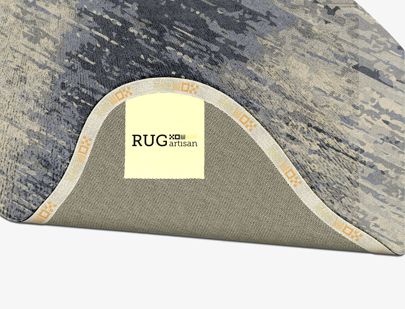 Tape Gradation Splash Hand Tufted Bamboo Silk Custom Rug by Rug Artisan