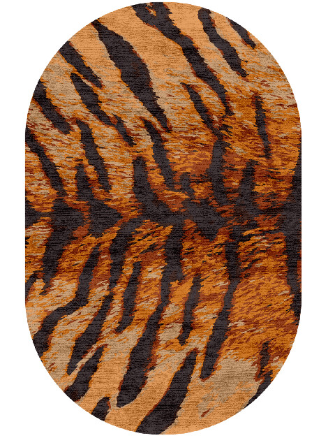 Tawny Hide Animal Prints Capsule Hand Knotted Bamboo Silk Custom Rug by Rug Artisan