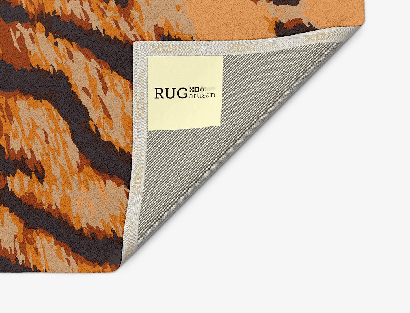 Tawny Hide Animal Prints Arch Hand Tufted Pure Wool Custom Rug by Rug Artisan